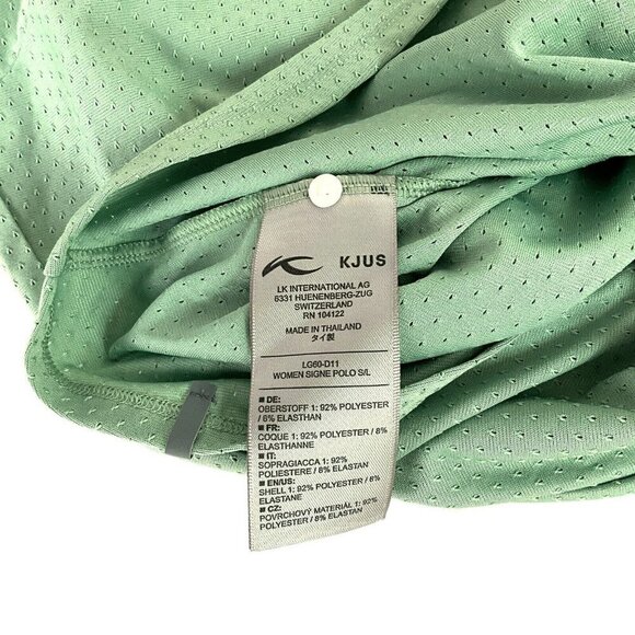 Kjus Size 6 Signe Polo Top Green Golf Tennis Sleeveless Casual Athletic Womens - Picture 10 of 11